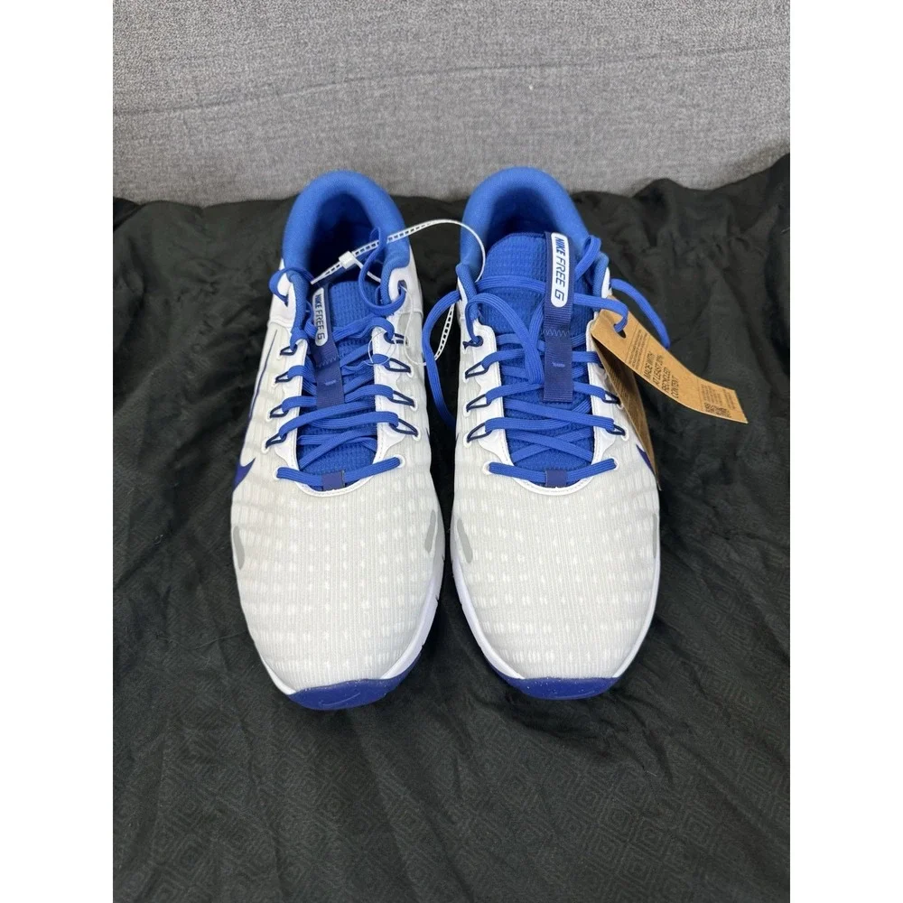 NIKE Free‎ NN Golf Shoes Womens Size 14 White Royal Blue FN0332-400 Unisex